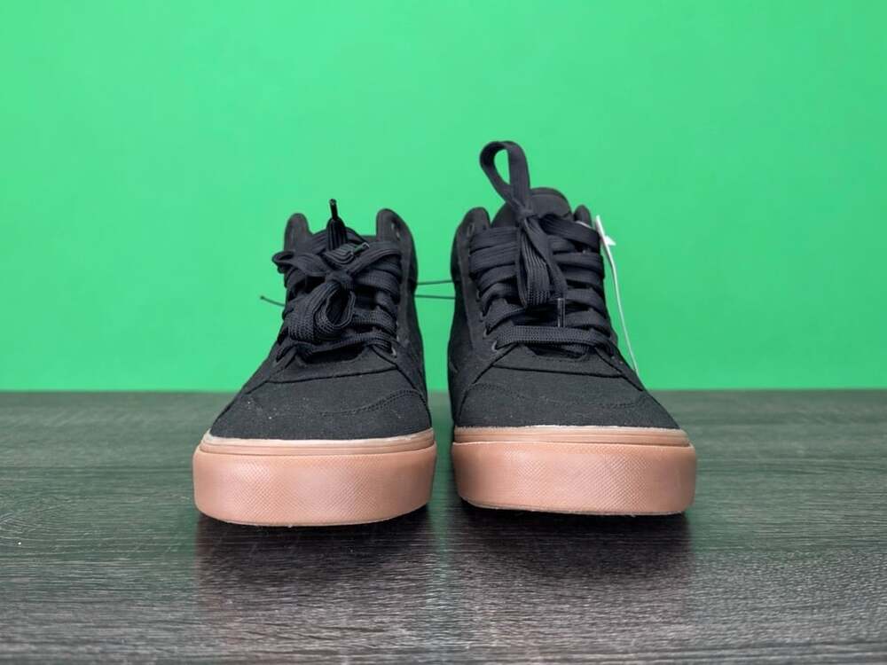No Boundaries Men's Skate 2.0 High Top Sneakers Size 8 Black Canvas